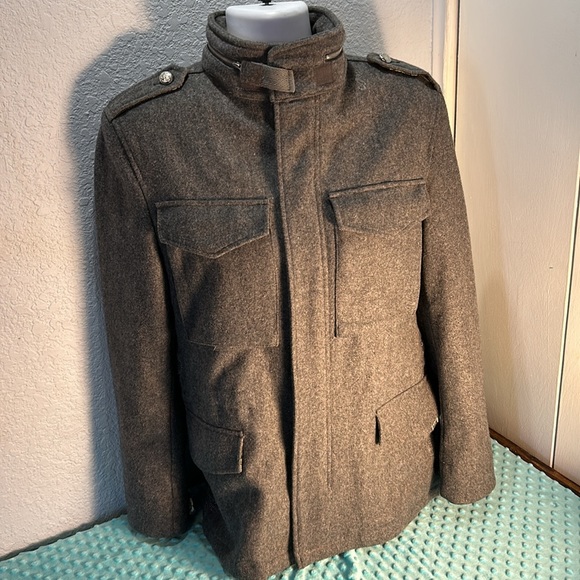 Subscript wool blend military style jacket - Picture 5 of 16